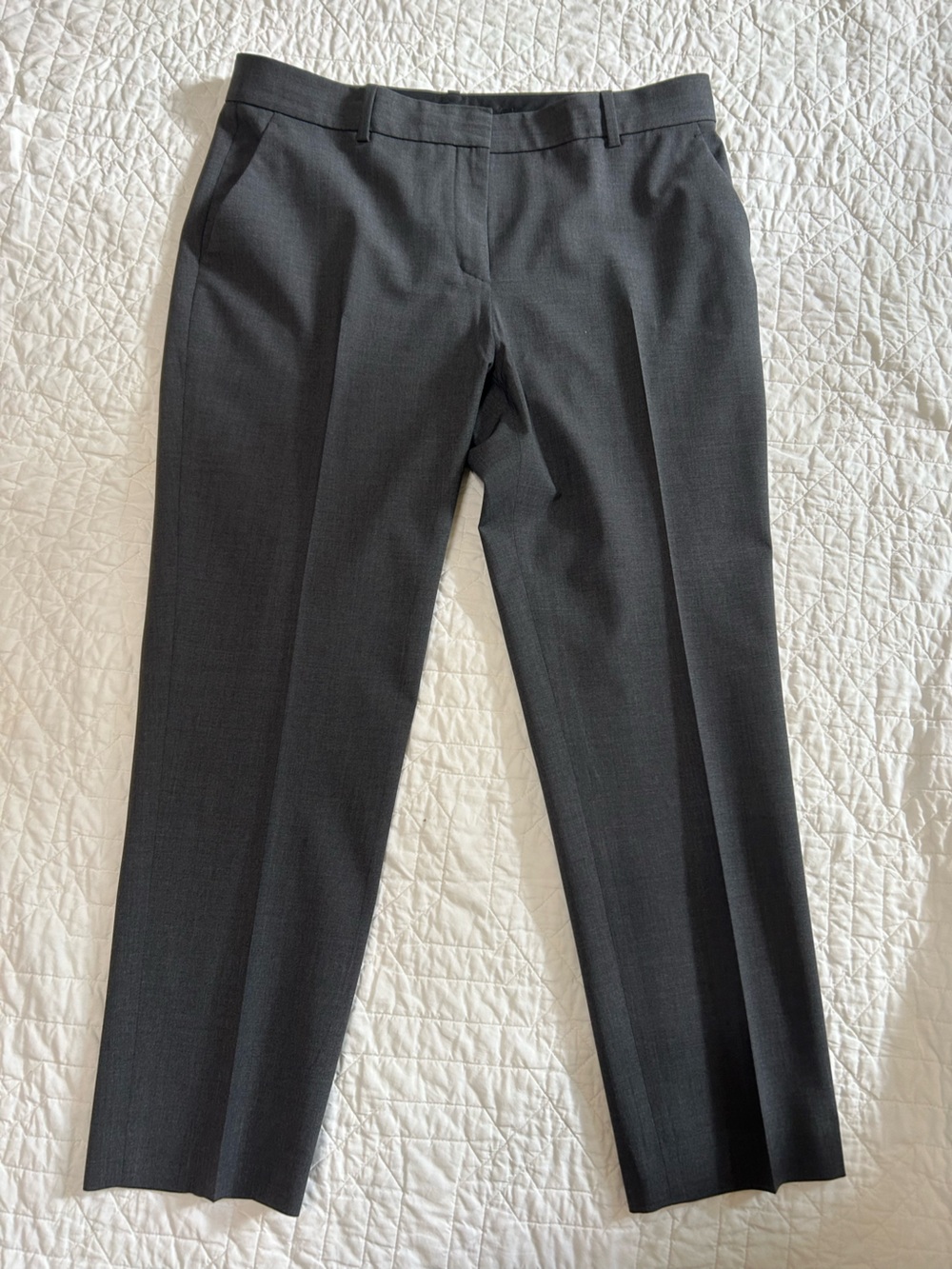 Theory charcoal Gray Treeca 2 Classic Pants